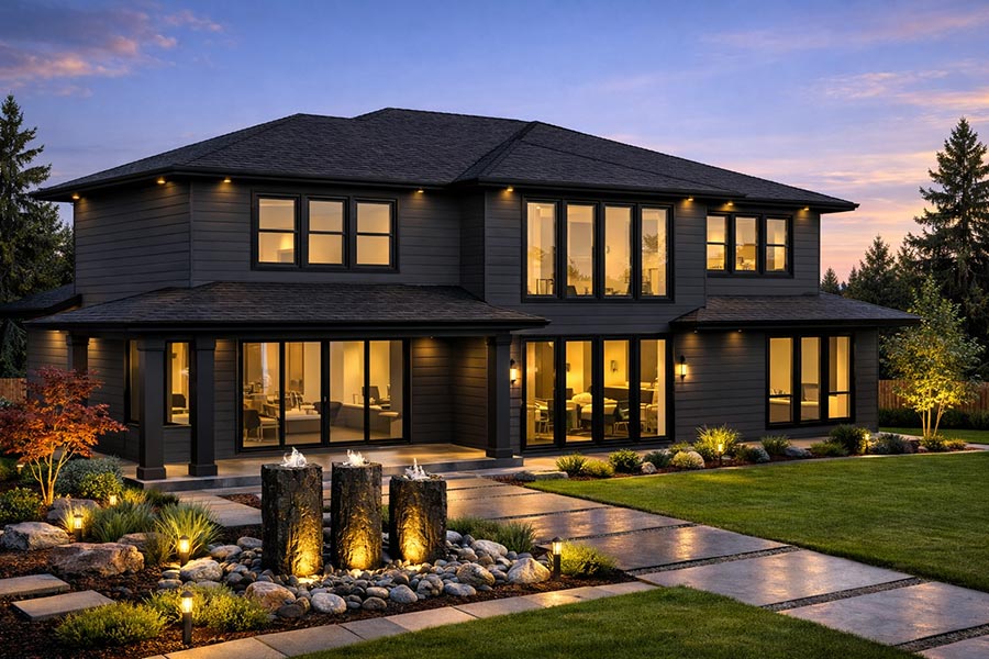 Exterior rendering of outdoor living area of 533 NW Halifax St, Camas, WA 98607 | Move-in ready home in McIntosh Pointe Community in Camas, Washington.